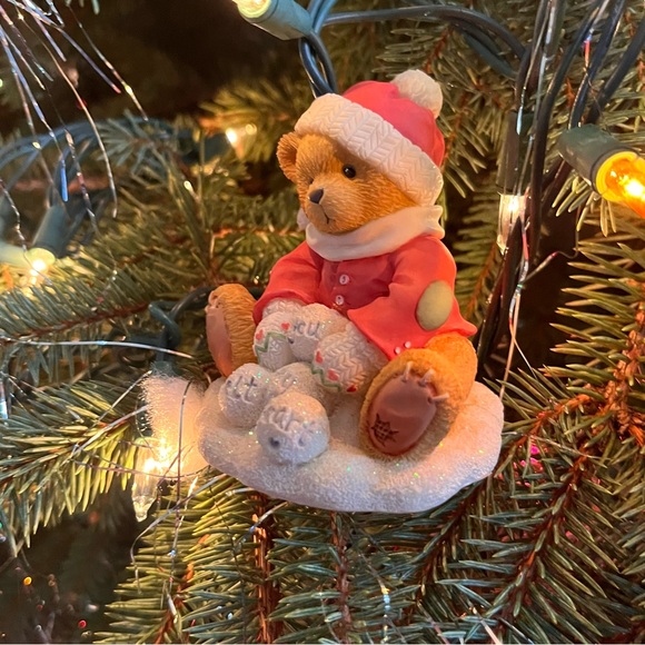 Cherished Teddies “Ted” Snow Fun When You Are Around 1997 vintage ceramic bear - Picture 3 of 11
